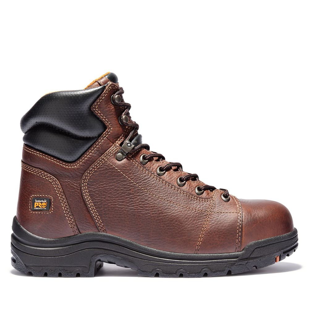 Botas de Trabajo Timberland Hombre Pro® Titan® 6" Lace Alloy Toe Marrones - Chile TSN-421769